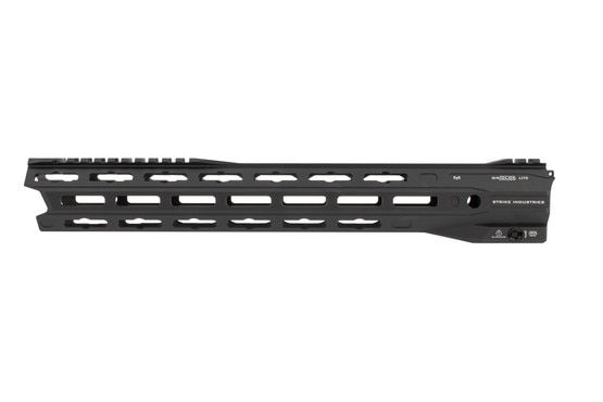 Strike Industries Gridlok LITE 15-inch Complete Handguard in Black has a one-piece design